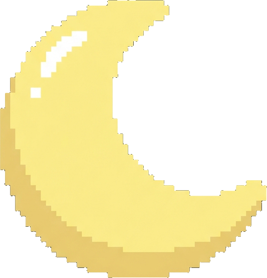 A cozy moon pillow